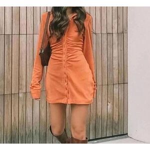 With Jean Andy Dress in Orange sz Small